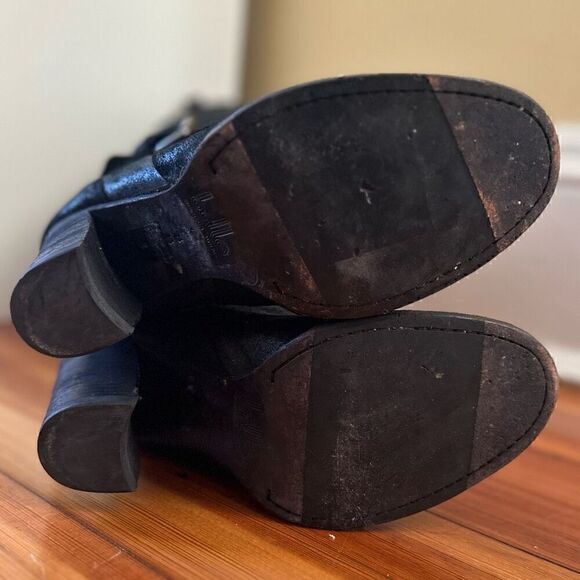 Belle by Sigerson Morrison Hayley Distressed Suede Knee-High Boots Size 8 - Picture 8 of 9